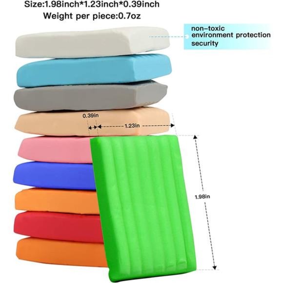 Polymer Clay 50 Colors, Modeling Clay for Kids, Non-Toxic with Sculpting Tools - Picture 2 of 6
